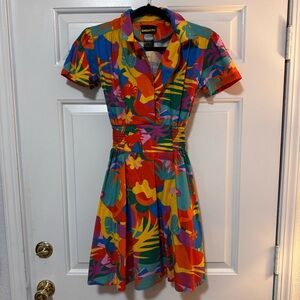 Nooworks Leah in Tropico Print Dress Colorful Women’s Size Medium